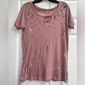 Chaser Distressed Splattered & Studded